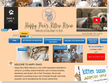 Tablet Screenshot of happypawskittenrescue.org